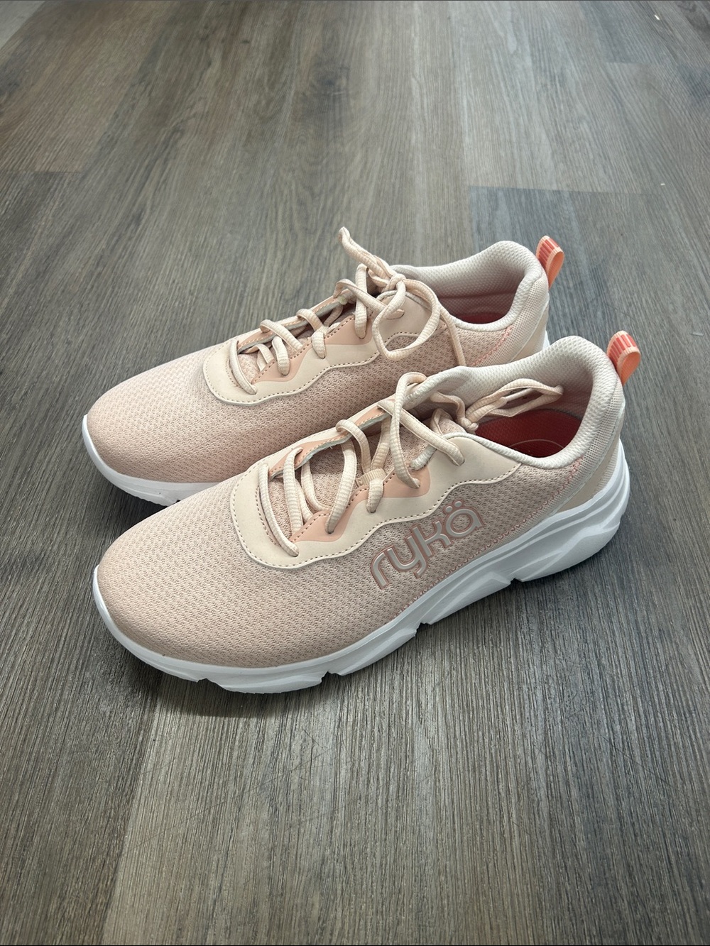 Ryka Blush Pink Breathable Mesh Athletic Sneakers